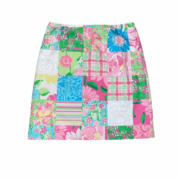 Lilly Pulitzer Dresses & Skirts - Lilly Pulitzer Vintage Pool House Patch Chic Skirt